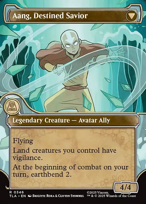 Aang, at the Crossroads // Aang, Destined Savior (back face)