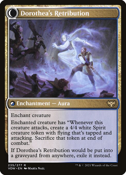 Dorothea, Vengeful Victim // Dorothea's Retribution (back face)