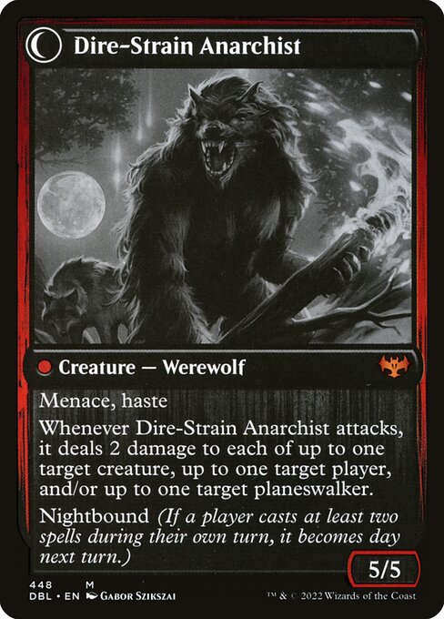 Volatile Arsonist // Dire-Strain Anarchist (back face)