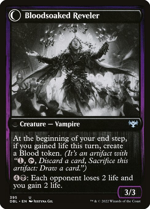 Restless Bloodseeker // Bloodsoaked Reveler (back face)
