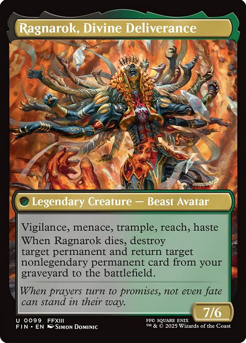 Vanille, Cheerful l'Cie // Ragnarok, Divine Deliverance (back face)