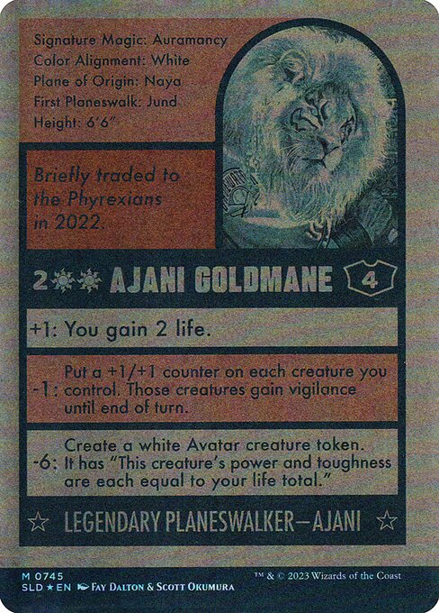 Ajani Goldmane // Ajani Goldmane (back face)