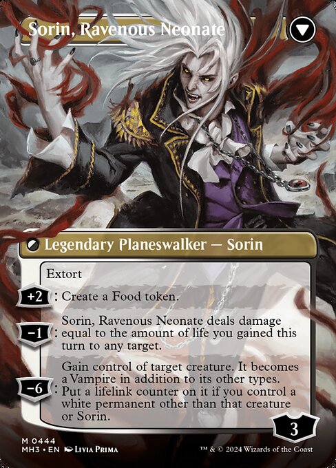 Sorin of House Markov // Sorin, Ravenous Neonate (back face)