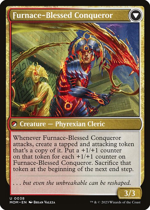 Sun-Blessed Guardian // Furnace-Blessed Conqueror (back face)