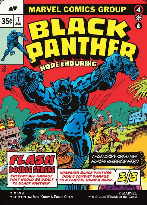 King T'Challa // Black Panther, Hope Enduring (back face)