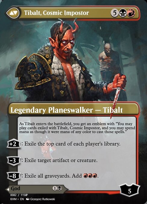 Valki, God of Lies // Tibalt, Cosmic Impostor (back face)