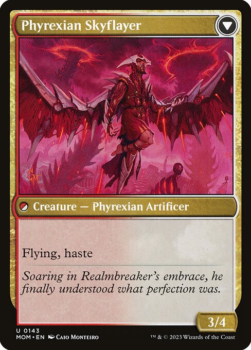 Harried Artisan // Phyrexian Skyflayer (back face)