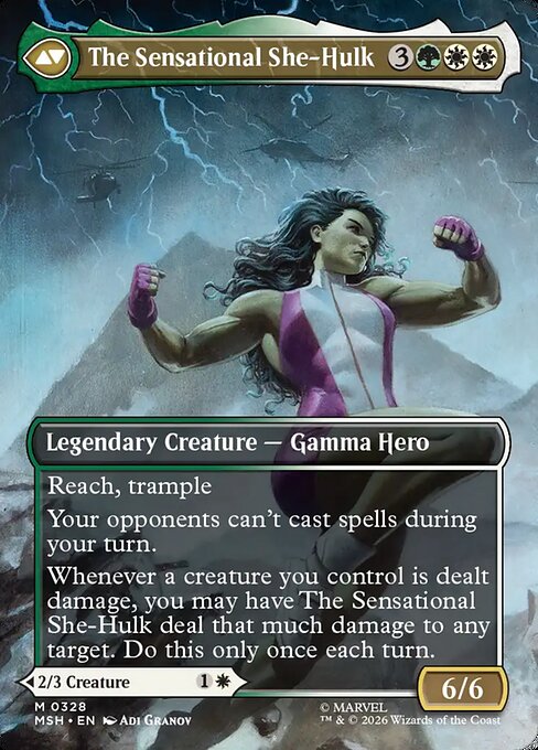 Jennifer Walters // The Sensational She-Hulk (back face)