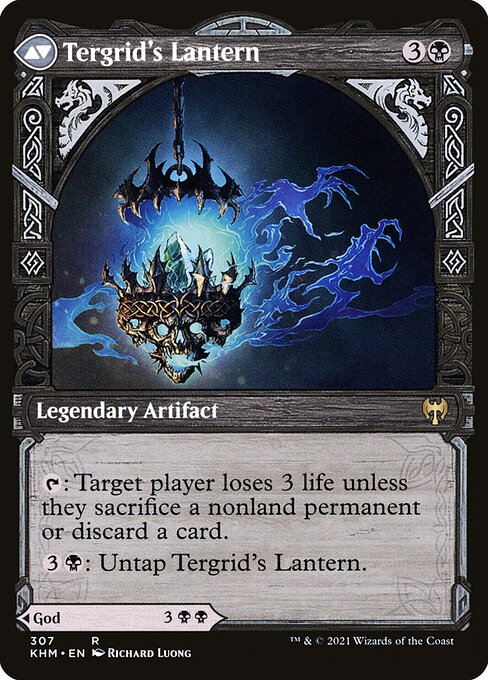 Tergrid, God of Fright // Tergrid's Lantern (back face)