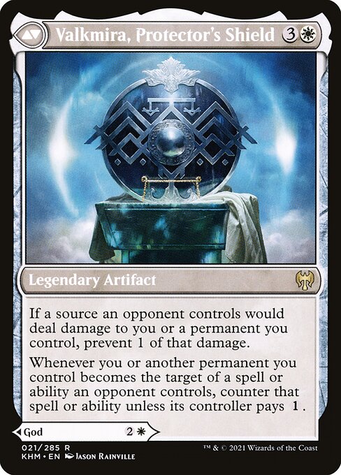 Reidane, God of the Worthy // Valkmira, Protector's Shield (back face)