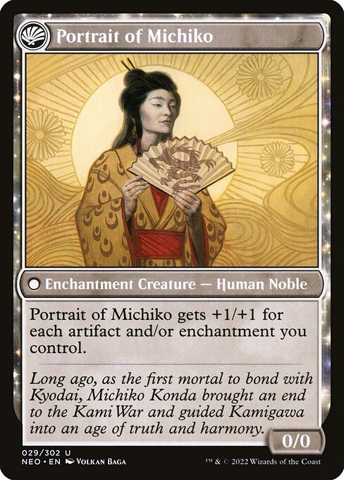 Michiko's Reign of Truth // Portrait of Michiko (back face)