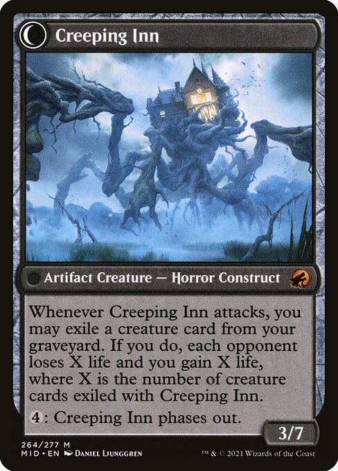 Hostile Hostel // Creeping Inn (back face)
