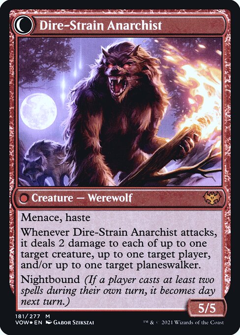 Volatile Arsonist // Dire-Strain Anarchist (back face)