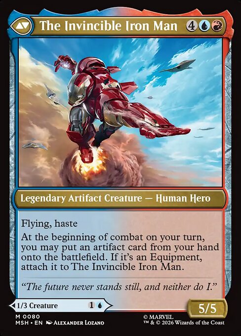 Tony Stark // The Invincible Iron Man (back face)