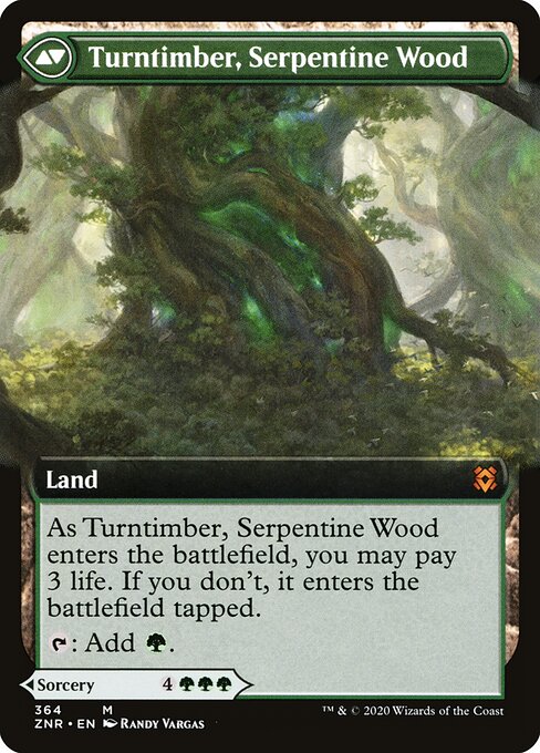 Turntimber Symbiosis // Turntimber, Serpentine Wood (back face)
