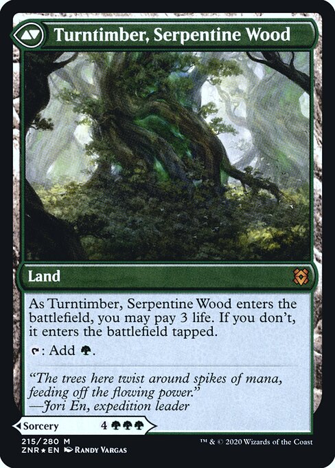 Turntimber Symbiosis // Turntimber, Serpentine Wood (back face)