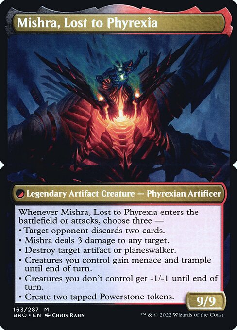 Phyrexian Dragon Engine // Mishra, Lost to Phyrexia (back face)