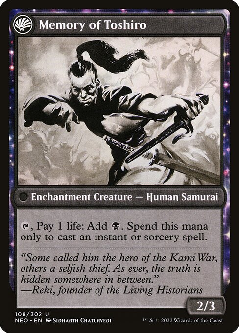 Life of Toshiro Umezawa // Memory of Toshiro (back face)