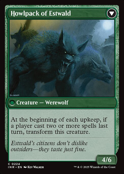 Villagers of Estwald // Howlpack of Estwald (back face)