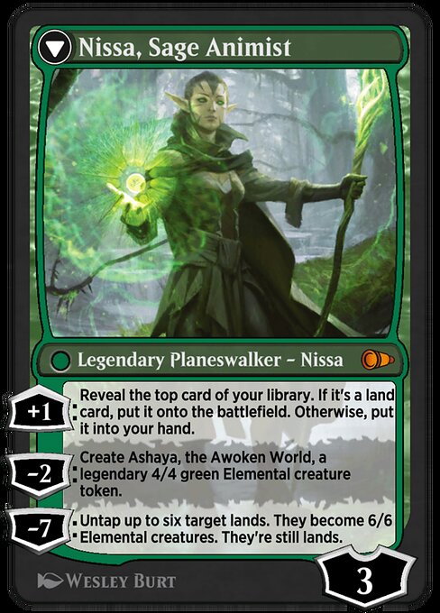 Nissa, Vastwood Seer // Nissa, Sage Animist (back face)