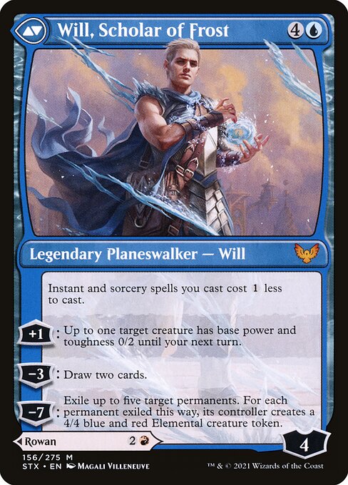 Rowan, Scholar of Sparks // Will, Scholar of Frost (back face)