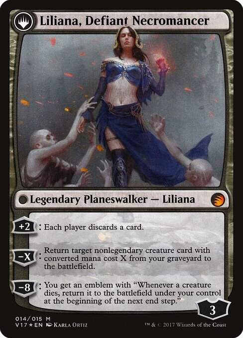 Liliana, Heretical Healer // Liliana, Defiant Necromancer (back face)