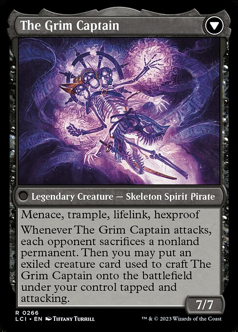 Throne of the Grim Captain // The Grim Captain (back face)