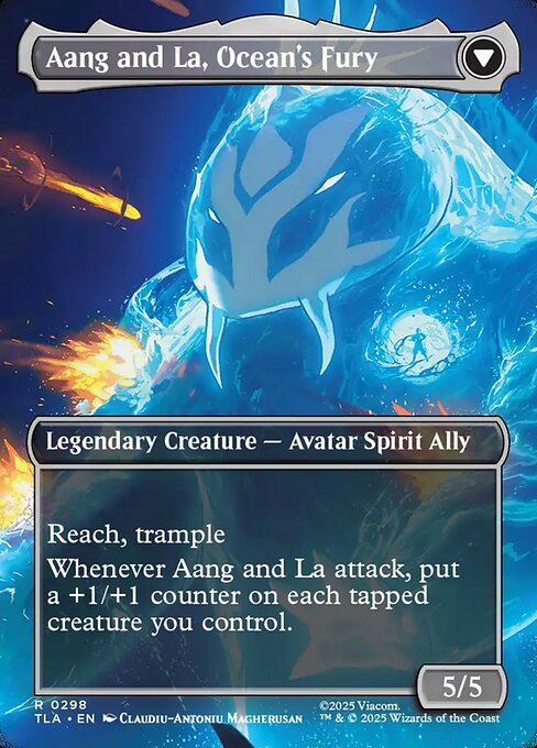 Aang, Swift Savior // Aang and La, Ocean's Fury (back face)