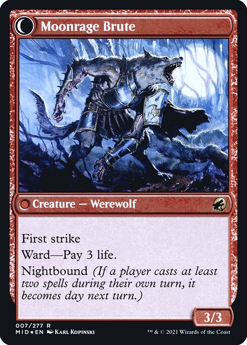 Brutal Cathar // Moonrage Brute (back face)