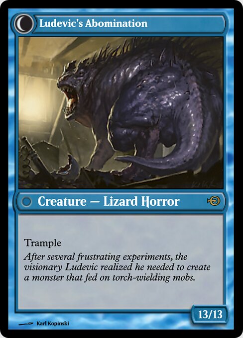 Ludevic's Test Subject // Ludevic's Abomination (back face)