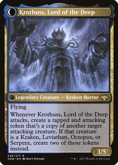 Runo Stromkirk // Krothuss, Lord of the Deep (back face)