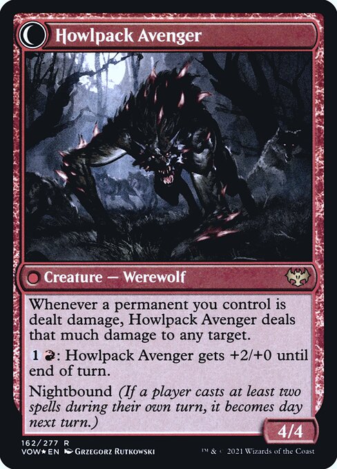 Ill-Tempered Loner // Howlpack Avenger (back face)